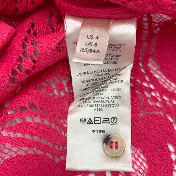 Anthropologie Maeve Slim Pink Button Down Top Size 4 - Picture 9 of 14